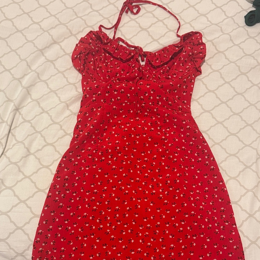 Princess Polly Red Floral Dress